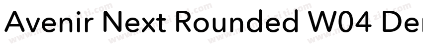 Avenir Next Rounded W04 Demi字体转换